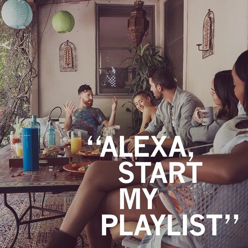 سماعات Ultimate Ears MEGABLAST المحمولة بتقنية Wi-Fi/Bluetooth مع التحكم الصوتي من Amazon Alexa بدون استخدام اليدين (مقاوم للماء) - Blizzard (متجدد) in Saudi Arabia