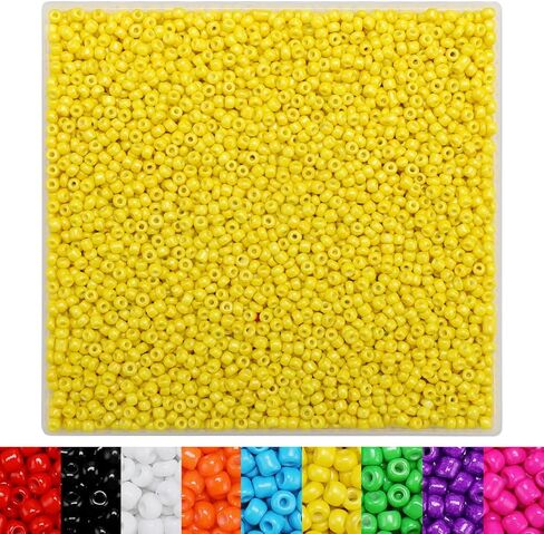 IOOLEEM 10000+pcs 3mm Glass Seed Beads Kit for Jewelry Making and Bracelets in Saudi Arabia