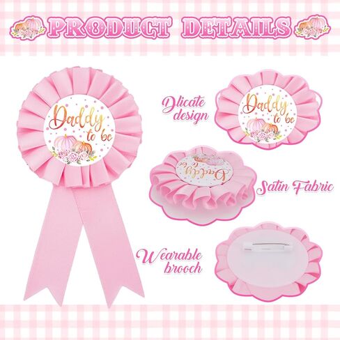 وشاح استحمام الطفل لعيد الأم من الحوت، وشاح وردي على شكل يقطين للأم لتكون وأب ليكون دبابيس كورسيج للحمل وشاح زهرة تذكارية لفصل الخريف لاستحمام الطفل وكشف الجنس عن صور الحفلات، مستلزمات الهدايا in Kuwait