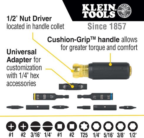 Klein Tools Wire Stripper/Cutter/Crimper and 6-Pocket Electrician Tool Pouch Bundle (8-18 AWG Solid, 10-20 AWG Stranded) in Kuwait