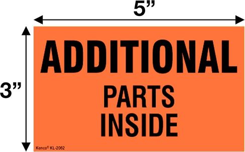 Kenco 3" X 5" Additional Parts Inside Shipping Label Stickers for Shipping and Packing - 500 Adhesive Labels Per Roll in Saudi Arabia