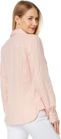 Tommy Hilfiger Women's Collared Roll Tab Long Sleeve Sportswear Top in Saudi Arabia