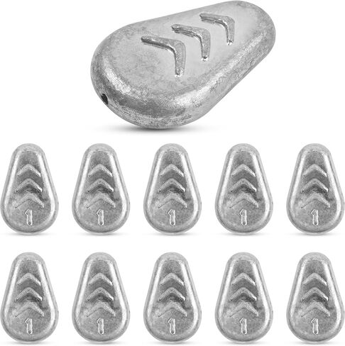 No Roll Sinker Fishing Weights,Flat Inline Sinkers Weights No Snag Slip Sinkers Saltwater Surf Fishing Weights Gear Tackle for Catfish Rig in Saudi Arabia