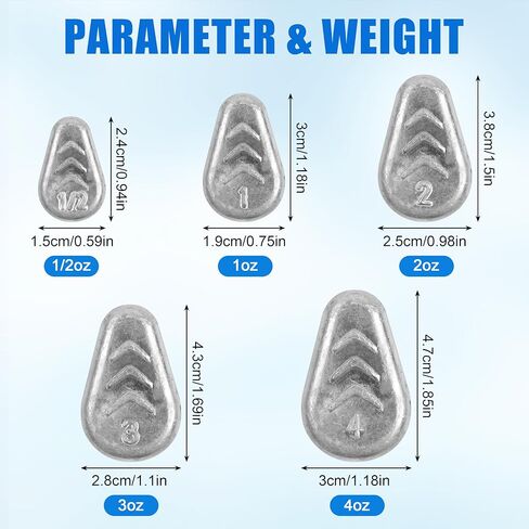 No Roll Sinker Fishing Weights,Flat Inline Sinkers Weights No Snag Slip Sinkers Saltwater Surf Fishing Weights Gear Tackle for Catfish Rig in Saudi Arabia