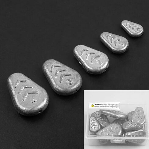 No Roll Sinker Fishing Weights,Flat Inline Sinkers Weights No Snag Slip Sinkers Saltwater Surf Fishing Weights Gear Tackle for Catfish Rig in Saudi Arabia