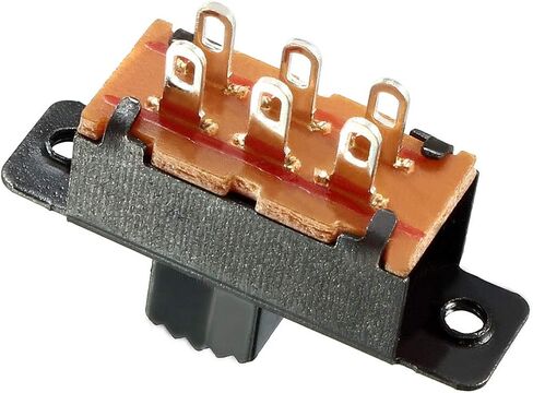 uxcell 15Pcs 7mm Vertical Slide Switch DPDT 6 Terminals PCB Panel Latching in Saudi Arabia