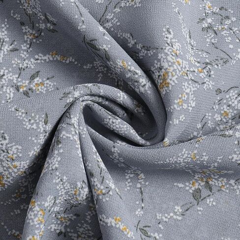 فستان نسائي كاجوال طويل برقبة على شكل حرف V مزين بطبعات زهور in Kuwait