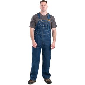 Berne Men's Heritage Unlined Washed Denim Bib Overall