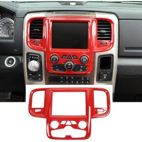 RT-TCZ for RAM Dashboard Navigation Panel Air AC Vents Trim Cover, Carbon Fiber Interior Accessories for Dodge RAM 2011-2017