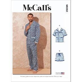 McCall's Men/BOY Sleepwear Sewing Pattern Kit, Multicolor