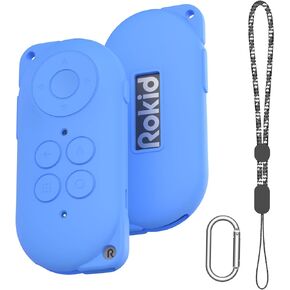 Silicone Case Compatible with Rokid Station for Rokid Max AR Glasses Ultimate Companion,Anti-Scratch Shockproof Soft Protective Case with Keychain & Lanyard (Black)