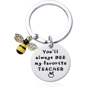 Teacher Keychain Teacher's Day Gift You Will Always Be My Favorite Teacher Keychains Thank You Gifts