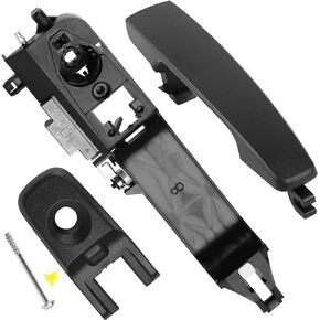 مجموعة مقابض الباب الخارجية SHACHAR، جانب السائق الأيسر الأمامي 8S4Z-5422404-AA متوافق مع Ford Focus 2008-2011، غطاء مع فتحة مفتاح 8S4Z-54218A14-AA، دعامة 8S4Z-5426685-B أسود مطفي