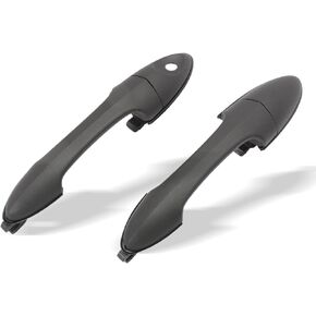2Pcs Front Left and Right Exterior Door Handle Fits for Focus 2000-2007 Drive & Right Passenger Side Door Handle Smooth Black Replaces 79354