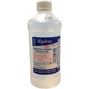 Hydrox 70% Isopropyl, Rubbing Alcohol, 16 oz