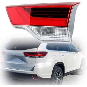 munirater 1-Pack Rear Right Tail Light Brake Lamp Assembly with Replacement for 2017-2019 Highlander Passenger Side Inner 81580-0E120 TO2803139