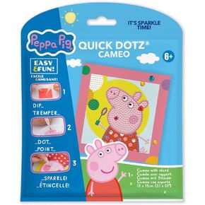 DIAMOND DOTZ ® - Peppa Pig, Happy Days Dotz Box, Partial Drill, Round Dotz, Diamond Painting Kits, Diamond Art Kits for Adults, Gem Art, Diamond Art, Diamond Dotz Kits, 11"x11"
