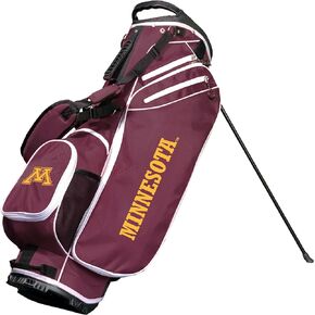 Team Golf NCAA Minnesota Birdie Stand Golf Bag, Lightweight, 14-Way Club Divider, Spring Action Stand, Insulated Cooler Pocket, Velcro Glove and Umbrella Holder & Padded Handles
