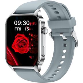 ساعة ذكية للسيدات، ساعة ذكية عالية الدقة مقاس 1.91 بوصة مع مراقب أكسجين الدم بالأشعة تحت الحمراء، ومعدل ضربات القلب، وضغط الدم، وتتبع النوم، ومتتبع اللياقة البدنية المقاوم للماء IP68، لهواتف Android iOS iPhone (وردي) in Kuwait