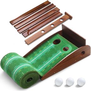 Cupohus Golf Putting Green مع كرة إرجاع للداخل والمكتب، بساط وضع الجولف بدقة التدريب وسرعة مصممة للمبتدئين إلى المستوى العالي للغاية (مع 3 كرات جولف) in Kuwait
