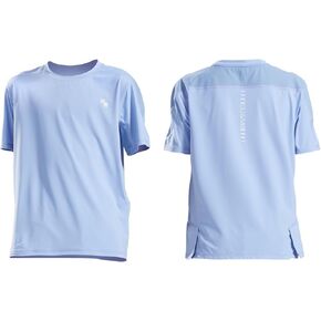 Sports Shirt, Short Sleeve Activewear Lightweight Breathable Cool Feeling Fabric Tech, Training Tee for Kids 6-12Y