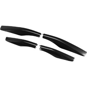 4pcs Car Roof Rack Side Rails End Cover Cap Compatible for Lexus RX350 RX400h RX330 2003-2009, Durable Plastic Black Cargo Rack Legs Protection