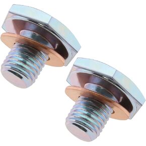 The Lord of the Tools 2PCS Car Oil Drain Plug MN982163 1146063 0311.29 M10x1.25 Thread Engine Sump Drain Nut Bolt with Gasket Automotive Replacement Parts