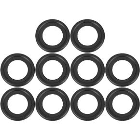 ACROPIX Front M14 Oil Drain Plug Gaskets Fit for Ford for Ranger - Pack of 10 Black