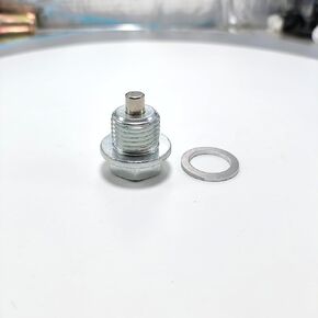 2 قطعة M14x1.5 محرك مغناطيسي من الفولاذ المقاوم للصدأ سدادة تصريف الزيت مع حشوات من الألومنيوم لهوندا أكورد سيفيك CR-V أوديسي، أكورا فورد جنرال موتورز مازدا هيونداي كيا لأودي رام والمزيد من المركبات.