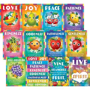 Teacher Created Resources Fruit of The Spirit Small Poster Pack