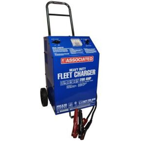 Associated Equipment 6006AGM Charger, 6/12/24V 70/65/30A, Agm, 280 Amp Cranking Assist, Wheels
