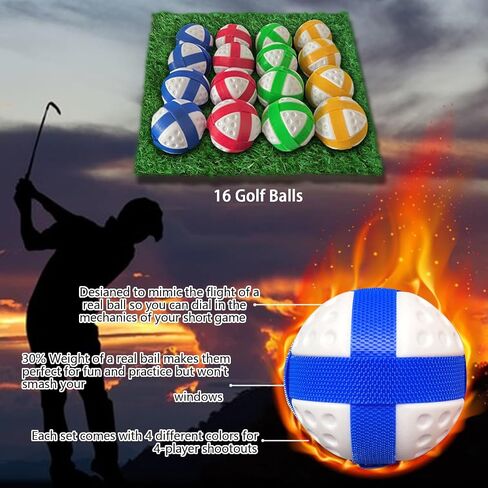 New Royale Golf Game, The Casual Golf Game Mat Set, 16 Golf Balls, 59"*31.5" Golf Hitting Mats for Adults and Family Outdoor Indoor in Saudi Arabia