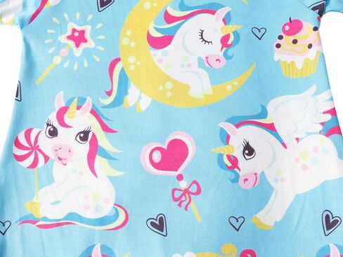 WonderBabe Girls Dresses Clothes Kids Short Sleeve Cold Shoulder School Twirly Skater Dress Summer Casual Mermaid Sundress in Kuwait