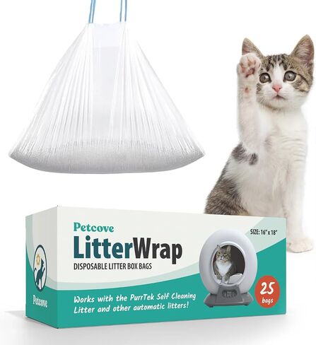 Premium Self Cleaning Cat Litter Box Liners, Kitty Litter Bags, Poop Bags, Pet Waste Bags & Durable Litter Box Liners - Ultimate Odor Control & Leakproof Design Cat Litter Bags in Saudi Arabia