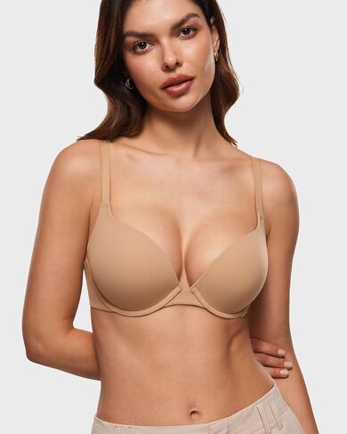 Women's Push Up Bra Tshirt Demi Supportive Bras Underwire Plunge Padded Comfortable Inbarely Plus Collection in Saudi Arabia