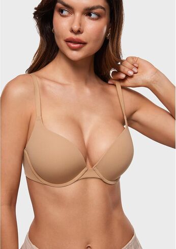 Women's Push Up Bra Tshirt Demi Supportive Bras Underwire Plunge Padded Comfortable Inbarely Plus Collection in Saudi Arabia