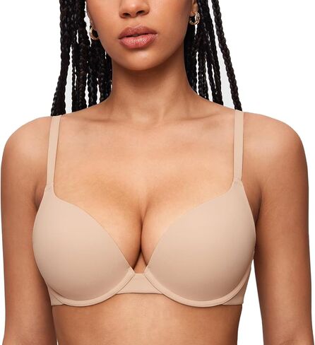 Women's Push Up Bra Tshirt Demi Supportive Bras Underwire Plunge Padded Comfortable Inbarely Plus Collection in Saudi Arabia