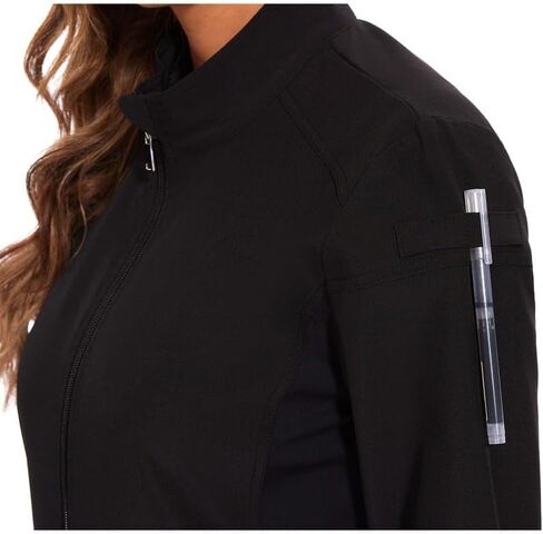 Scrub Jackets for Woman, Zip Front Nurse Jacket, 4-Way Stretch Fabric in Saudi Arabia