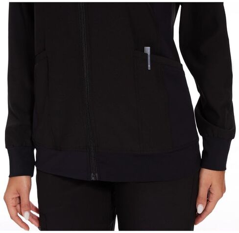 Scrub Jackets for Woman, Zip Front Nurse Jacket, 4-Way Stretch Fabric in Saudi Arabia