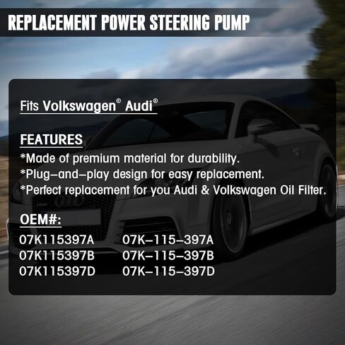GDO Engine Oil Filter Base Housing Assembly 07K115397D Compatible with A-udi TTRS Mk2,Volkswagen 2.5L Jetta Golf Rabbit New Beetle Replaces 07K115397B, 07K115397A in Kuwait