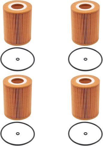 MOTOKU Set of 4 Engine Oil Filter with O-rings for Mercedes W211 W164 X164 W251 V212 S212 C207 E320 E350 ML320 ML350 GL350 Sprinter 2500 3500 in Saudi Arabia