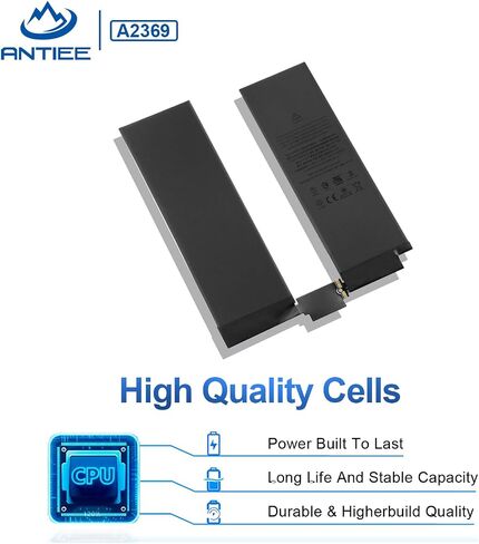 بديل بطارية الكمبيوتر اللوحي ANTIEE New A2369 لجهاز iPad Pro 11 بوصة 2021، 2022 الجيل الرابع لجهاز iPad Pro 11 الجيل الثالث 2021 سلسلة A2377 A2301 A2460 A2459 3.78V 7680mAh 29.02Wh in Saudi Arabia