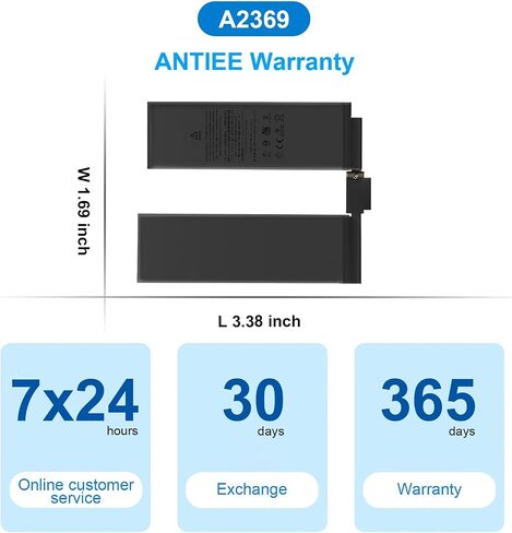 بديل بطارية الكمبيوتر اللوحي ANTIEE New A2369 لجهاز iPad Pro 11 بوصة 2021، 2022 الجيل الرابع لجهاز iPad Pro 11 الجيل الثالث 2021 سلسلة A2377 A2301 A2460 A2459 3.78V 7680mAh 29.02Wh in Saudi Arabia