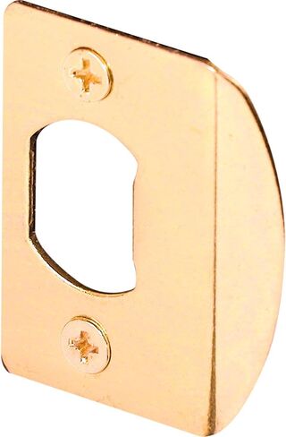 Prime-Line MP2232-5 Standard Latch Strike، 1-5/8 بوصة، فولاذ، لمسة نهائية مطلية بالنحاس (5 عبوات) in Saudi Arabia
