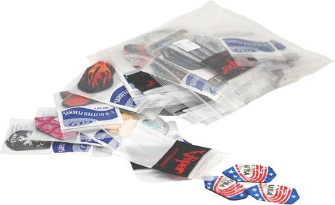 Viper Assorted 2D Glitter Dart Flights: 50 Sets of Flights, 150 Pieces in Saudi Arabia
