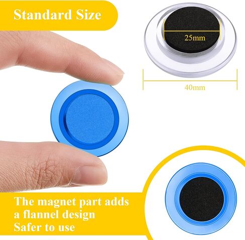 25 Pieces Round Magnets Refrigerator Magnets Whiteboard Magnets Mini Fridge Magnet Teacher Supplies for Home Schools Offices (Assorted Color,1.6 Inch) in Saudi Arabia