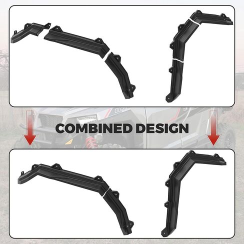 SAUTVS XL Fender Flares for Polaris General 1000/4 1000 2016-2024, Heavy Duty Front and Rear Mud Flaps Mud Guards Fender Flares for Polaris General 1000/4 1000 16-24 Accessories, Replace #2884220 in Saudi Arabia