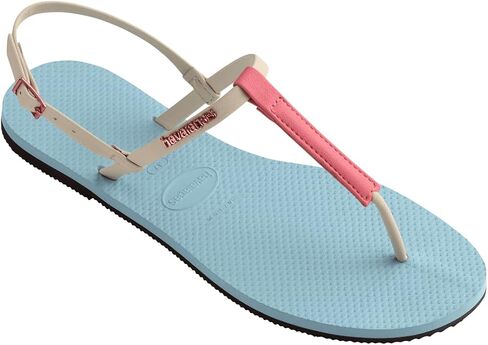 Havaianas Women You Rio Flip Flops's T-Strap Sandals - Blue Water, 8 in Saudi Arabia