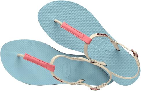 Havaianas Women You Rio Flip Flops's T-Strap Sandals - Blue Water, 8 in Saudi Arabia