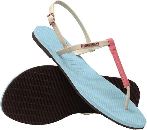 Havaianas Women You Rio Flip Flops's T-Strap Sandals - Blue Water, 8 in Saudi Arabia